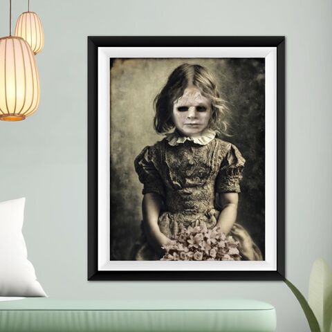 Creepy,Wall,Art,Print,Poster,Ghost,Girl,Portrait,Horror,Black,Eyed,Child,Old,Photo,Victorian,Halloween,halloween_decor,halloween_wall_art,halloween_print,halloween_poster,victorian_wall_art,victorian_print,creepy_kids_photo,creepy_photograph,creepy_print,creepy_art,ghost_photo,ghost_print,victorian_photo