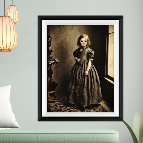 Wall,Art,Print,Creepy,Poster,Ghost,Girl,Portrait,Horror,Black,Eyed,Child,Old,Photo,Victorian,Halloween,halloween_decor,halloween_wall_art,halloween_print,halloween_poster,Victorian_creepy,victorian_photo,creepy_photograph,creepy_wall_art,scary_kids,horror_wall_art,scary_art,victorain_print,dark_moody_art