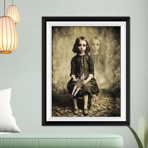 Ghost,Girl,Wall,Art,Print,Creepy,Poster,Portrait,Horror,Black,Eyed,Child,Old,Photo,Victorian,Halloween,halloween_decor,halloween_print,creepy_art,creepy_victorian,ghost_wall_art,halloween_art,ghost_photo,scary_kids_photo,ghost_print,horror_wall_art,horror_print,creepy_photo,old_photograph