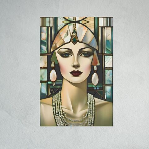 Art,Deco,Poster,Print,Flapper,Gatsby,Girl,Retro,Wall,Portrait,Faux,Mother,Of,Pearl,Stain,Glass,Painting,art_deco_decor,art_deco_print,art_deco_painting,art_deco_poster,pop_art_poster,gatsby_girl_wall_art,gatsby_girl_poster,gatsby_girl_print,gatsby_wall_art,retro_poster,retro_deoor,retro_print,gift_for_her