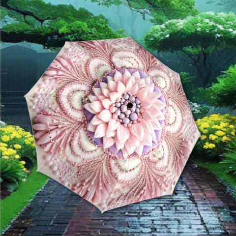 Pink,Flower,Umbrella,Victorian,Inspired,Faux,Beaded,Parasol,Semi-Automatic,Waterproof,Foldable,rain_umbrella,uv_umbrella,sun_umbrella,victorian_parasol,Victorian_umbrella,pink_parasol,pink_umbrella,uv_parasol,gift_for_her,flower_umbrella,sun_parasol,sakura_umbrella,sun_umbrella_uv