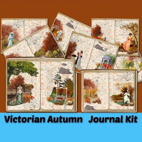 Victorian,Autumn,Junk,Journal,Printable,Kit,No.,2,Lined,Fall,Pages,Pumpkin,Woodland,Nature,Vintage,Deer,Ephemera,Paper,Digital,Download,junk_journal,journal_pages,lined_pages,printable_pages,ephemera_vintage,woodland_journal,journal_supplies,pumpkin_printable,fall_journal,autumn_journal,printable_fall_paper,victorian_journal,journal_kit