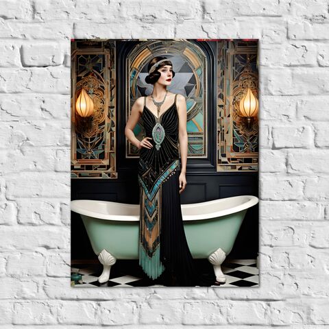Black,Teal,Art,Deco,Gatsby,Girl,1920,Style,Powder,Room,Bathroom,Poster,Print,Wall,Retro,Home,Decor,art_deco_decor,art_deco_bathroom,gatsby_decor,art_deco_print,gatsby_print,bathroom_wall_art,speakeasy_decor,gatsby_girl,teal_art_deco,gatsby_bathroom,art_deco_bath,gift_for_her,flapper_wall_art