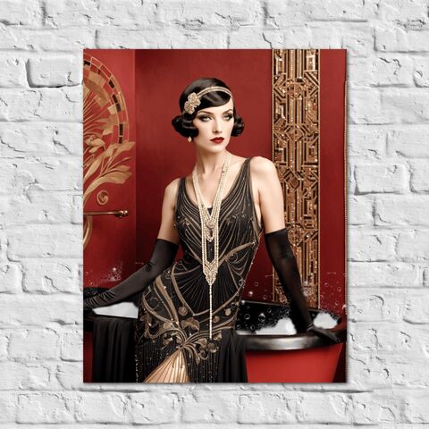 Red,Art,Deco,Bathroom,Wall,Print,Gatsby,Girl,Speakeasy,Poster,Retro,Powder,Room,1920s,Style,Home,Decor,art_deco_decor,art_deco_print,art_deco_poster,art_deco_bathroom,bathroom_wall_art,art_deco_wall_art,gatsby_girl_print,gatsby_girl_poster,gift_for_her,retro_decor,retro_print,retro_bathroom,speakeasy