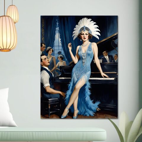 Speakeasy,Wall,Art,Ziegfeld,Girl,In,Blue,Deco,Canvas,Print,Gatsby,Flapper,Portrait,1920s,Style,Home,Decor,Poster,art_deco_decor,art_deco_wall_art,art_deco_print,art_deco_poster,art_deco_painting,gatsby_girl_print,gatsby_girl_poster,retro_decor,retro_print,retro_poster,retro_painting,gift_for_her,framed_print