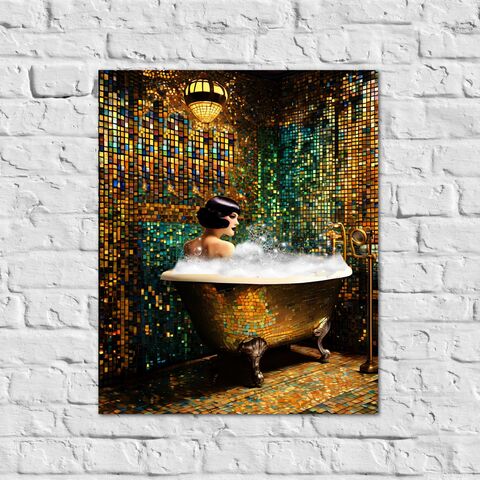 Bathroom,Decor,Flapper,Art,Deco,Gatsby,Girl,1920s,Retro,Style,Painting,Poster,Print,Wall,Woman,In,Bathtub,Home,art_deco_decor,art_deco_wall,art_deco_art,gatsby_girl_print,speakeasy_print,1920s_print,gatsby_poster,art_deco_poster,art_deco_print,retro_wall_art,retro_print,bathroom_decor,bathtub_print
