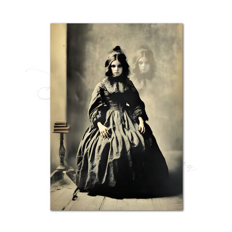 Creepy,Girl,Victorian,Ghost,Portrait,Horror,Printable,Old,Photo,Wall,Art,Halloween,Digital,Print,Download,Ephemera,vintage_photo,commerical_art,halloween_printable,ghost_photo,creepy_photograph,horror_portrait,horror_wall_art,weird_photo,vintage_creepy_photo,creepy_photo,ghost_digital_print,black_eyed_child