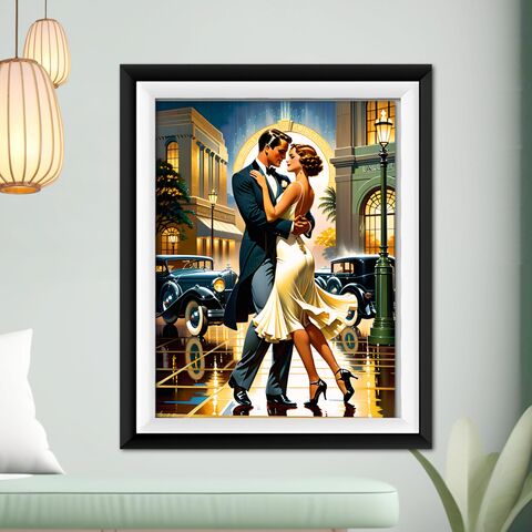 Retro,Art,Deco,Print,Dancing,Couple,In,Rain,Poster,Gatsby,Vintage,Style,Wall,Interior,Home,Decor,art_deco_print,art_deco_poster,art_deco_wall_art,retro_print,retro_poster,retro_wall_art,gatsby_wall_art,gatsby_print,mid_century_decor,art_deco_decor,retro_decor,gift_for_her,dancer_print