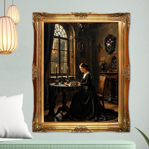 Gothic,Dark,Moody,Painting,Print,Victorian,Lady,Wall,Art,Academia,Oil,dark_academia_decor,dark_academia_print,dark_academia_art,dark_moody_painting,oil_painting_print,lady_reading,library_print,victorian_print,victorian_painting,victorian_art,library_painting,original_painting,dark_moody