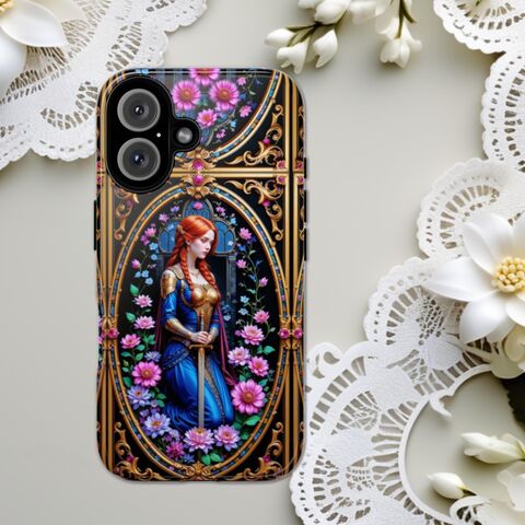 Medieval,Phone,Case,Unique,Faux,Stained,Glass,Lady,Knight,Forest,Fits,iphone,16,15,14,13,Galaxy,S25,S24,S23,Pixel,And,More,stained_phone,stained_iphone,stained_glass_s25,stained_glass_s24,iphone_15_case,iphone_14_case,iphone_16,mosaic_phone,medieval_iphone,medieval_phone,knight_phone,lady_knight,purple_iphone