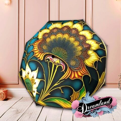 Art,Nouveau,Romantic,Umbrella,Faux,Stained,Glass,Flower,Parasol,Semi-Automatic,Waterproof,Foldable,rain_umbrella,unique_umbrella,uv_umbrella,sun_umbrella,unique_gift,flower_umbrella,boho_umbrella,cute_umbrella,gift_for_her,stained_umbrella,sakura_umbrella,yellow_umbrella,retro_umbrella