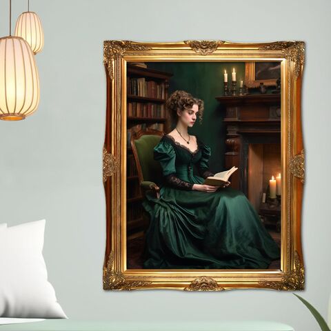 The,Reading,Room,Libary,Dark,Academia,Wall,Art,Print,Oil,Painting,Nocturne,Victorain,Moody,dark_academia_decor,dark_academia_print,dark_academia_art,gothic_wall_art,gothic_painting,dark_moody_painting,victorian_painting,victorian_print,gift_for_her,lady_painting,gothic_print,oil_painting_print,library_print