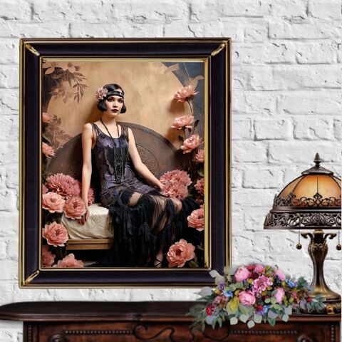Flapper,Art,Deco,Gatsby,Girl,1920s,Style,Painting,Poster,Print,Wall,Retro,Home,Decor,art_deco_decor,art_deco_wall,art_deco_art,gatsby_girl_print,speakeasy_print,1920s_print,gatsby_poster,art_deco_poster,art_deco_print,retro_decor,retro_wall_art,retro_print,gift_for_her