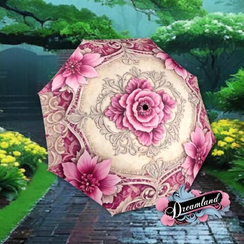 Cream,Pink,Romantic,Umbrella,Victorian,Inspired,Boho,Flower,Parasol,Semi-Automatic,Waterproof,Foldable,pink_umbrella,rain_umbrella,unique_umbrella,uv_umbrella,sun_umbrella,victorian_umbrella,unique_gift,flower_umbrella,boho_umbrella,cute_umbrella,gift_for_her,stained_umbrella