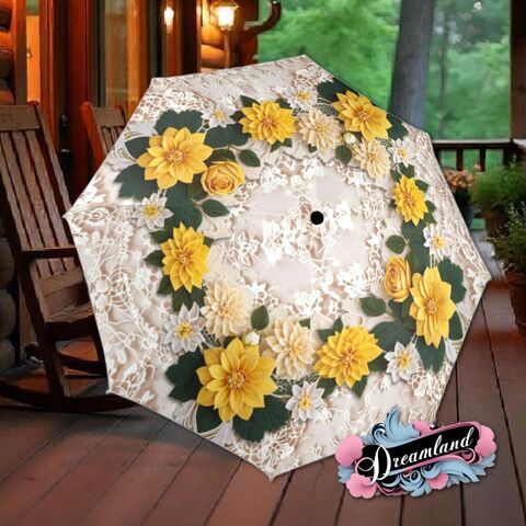 Yellow,Dahlia,Flower,Umbrella,Pink,Art,Nouveau,Printed,Flowers,Floral,Parasol,Semi-Automatic,Waterproof,Foldable,rain_umbrella,sun_umbrella,uv_umbrella,blue_umbrella,stained_umbrella,travel_umbrella,unique_umbrella,gift_for_her,cute_umbrella,flower_umbrella,sun_parasol,yellow_umbrella,spring_umbrella