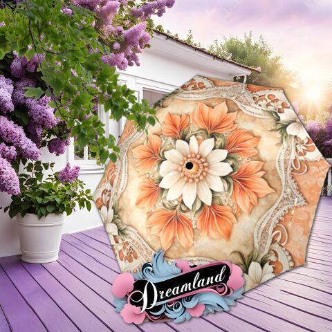 Cream,Peach,Romantic,Umbrella,Victorian,Inspired,Boho,Flower,Parasol,Semi-Automatic,Waterproof,Foldable,pink_umbrella,rain_umbrella,unique_umbrella,uv_umbrella,sun_umbrella,victorian_umbrella,unique_gift,flower_umbrella,boho_umbrella,cute_umbrella,gift_for_her,stained_umbrella,peach_umbrella