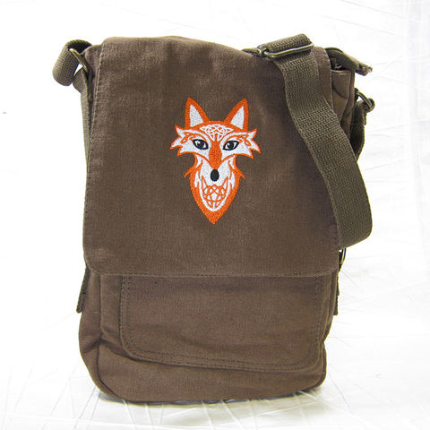 Green Dragon Vertical Messenger Tech Bag - Celtique Creations