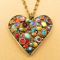 Michal Golan Confetti Large Heart Pendant Necklace Talich Michal Golan Confetti Large Heart Pendant Necklace Product Images 1 Of 7