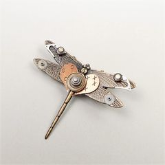 Mullanium - Brass Dragonfly Pin - product images 1 of 6