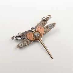 Mullanium - Brass Dragonfly Pin - product images 2 of 6