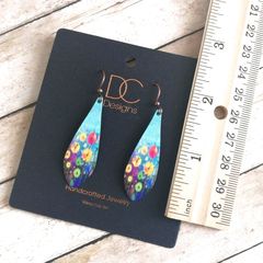 DC Designs - Watercolor Meadow Flowers Long Teardrop Earrings - product images 4 of 4