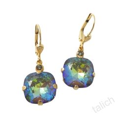 Catherine Popesco Large Crystal Earrings in Ultra Coco - product images 1 of 3