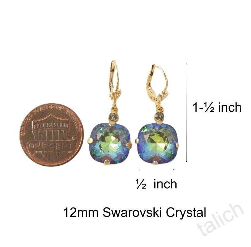 Catherine Popesco Large Crystal Earrings in Ultra Coco - product image 