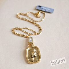 Designer VB&CO Gold Cardinal Necklace Bird Lover Gift - product images 2 of 6