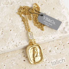 Designer VB&CO Gold Cardinal Necklace Bird Lover Gift - product images 4 of 6