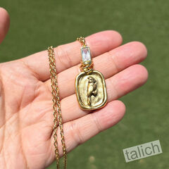 Designer VB&CO Gold Cardinal Necklace Bird Lover Gift - product images 5 of 6