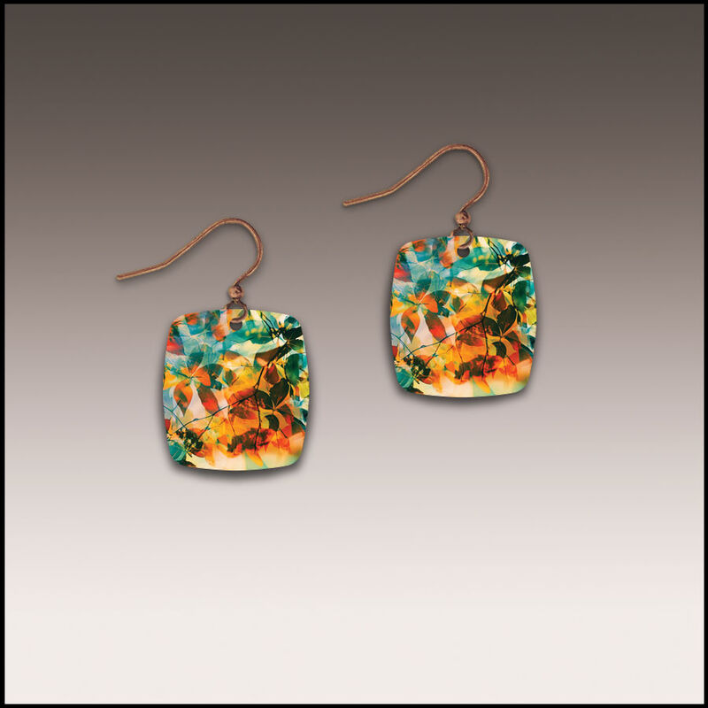 DC Designs - Sienna Canopy Art Print Small Square Earrings - product image 