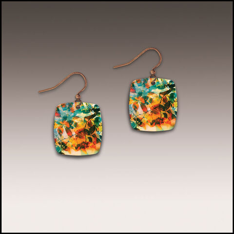 DC,Designs,-,Sienna,Canopy,Art,Print,Small,Square,Earrings,DC Designs Jewelry, Art Print Earrings, DC Designs Earrings, Handmade Colorado