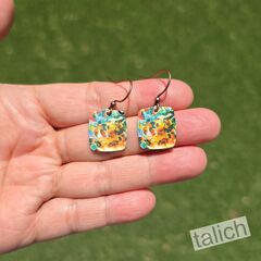 DC Designs - Sienna Canopy Art Print Small Square Earrings - product images 4 of 4