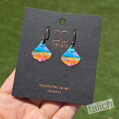 DC Designs - Summer Horizon Small Wide Teardrop Earrings - product images 3 of 4