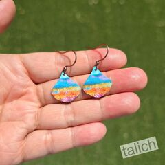 DC Designs - Summer Horizon Small Wide Teardrop Earrings - product images 4 of 4