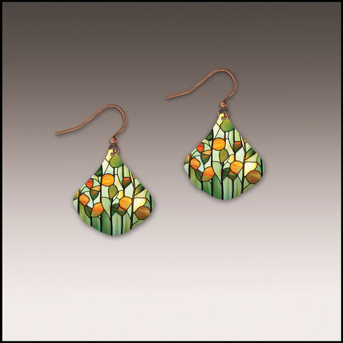DC,Designs,-,Stained,Glass,Small,Wide,Teardrop,Earrings,DC Designs Jewelry, Art Print Earrings, DC Designs Earrings, Handmade Colorado