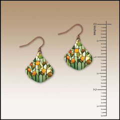 DC Designs - Stained Glass Small Wide Teardrop Earrings - product images 2 of 4
