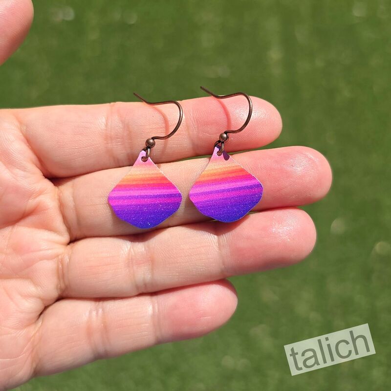 DC Designs - Sunset Beach Small Wide Teardrop Earrings - product image 