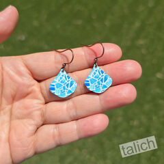 DC Designs - Resort Glass Small Wide Teardrop Earrings - product images 4 of 4