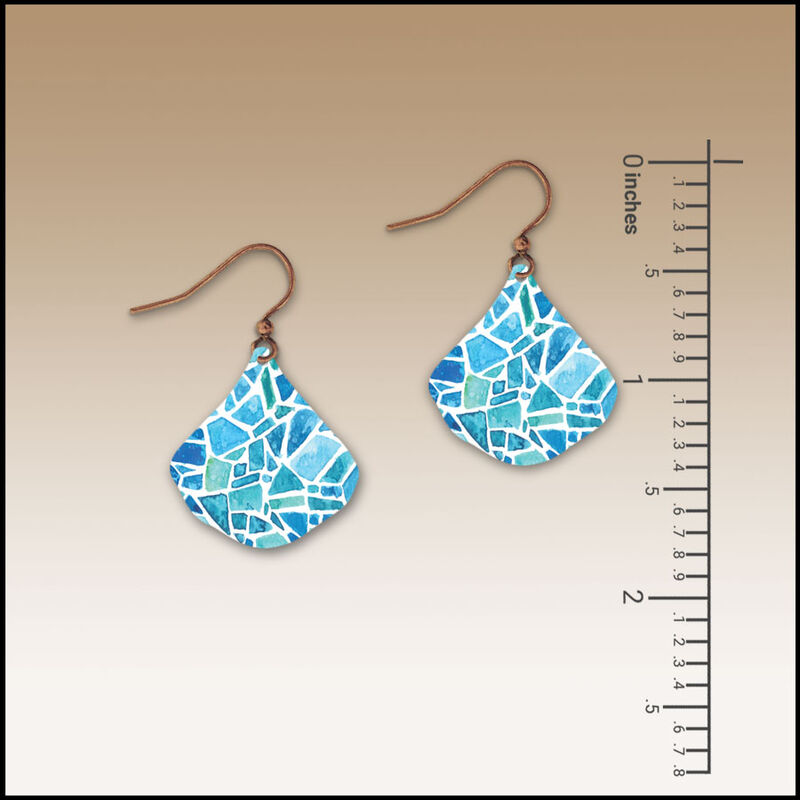 DC Designs - Resort Glass Small Wide Teardrop Earrings - product image 