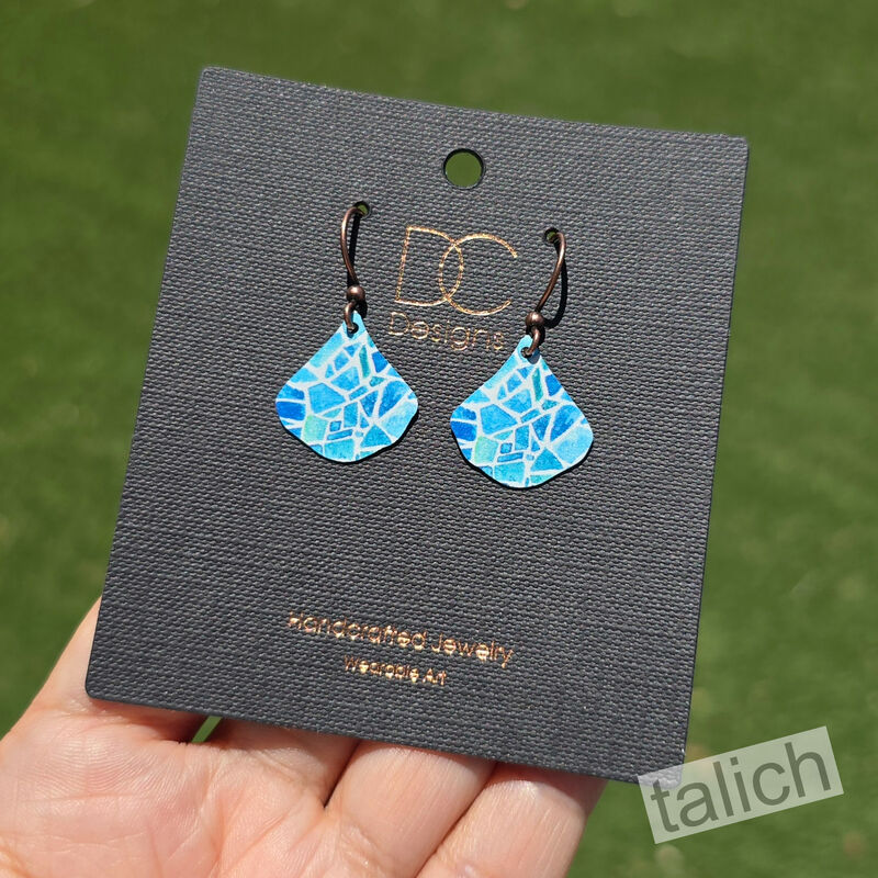 DC Designs - Resort Glass Small Wide Teardrop Earrings - product image 