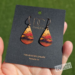 DC Designs - Desert Mountains Teardrop Earrings - product images 2 of 3