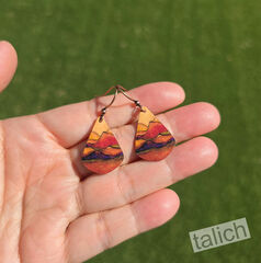 DC Designs - Desert Mountains Teardrop Earrings - product images 3 of 3