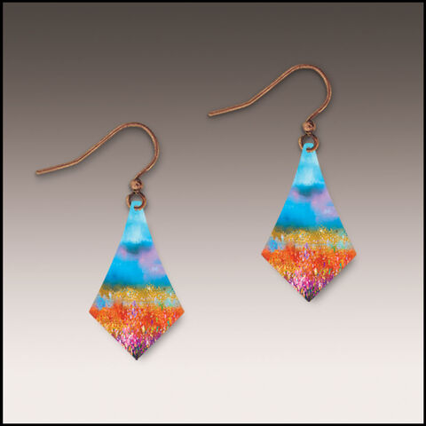 DC,Designs,-,Summer,Horizon,Dangle,Earrings,DC Designs Jewelry, Art Print Earrings, DC Designs Earrings, Handmade Colorado