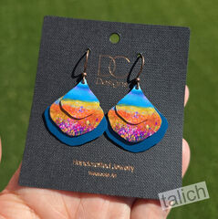 DC Designs - Summer Horizon Layered Wide Teardrop Earrings - product images 3 of 4