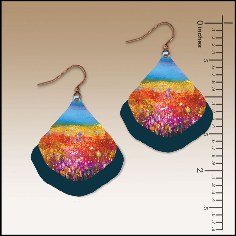 DC Designs - Summer Horizon Layered Wide Teardrop Earrings - product image 