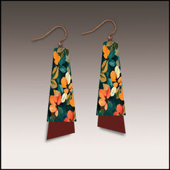 DC Designs - Dark Floral Layered Long Drop Earrings - product images 1 of 4