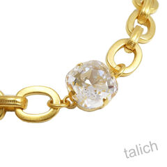Catherine Popesco Linked Chain Bracelet with Large Swarovski Crystal - product images 2 of 5