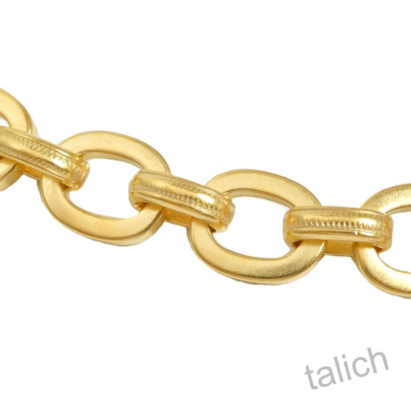 Catherine Popesco Chunky Linked Oval Chain Toggle Bracelet in Gold - product image 