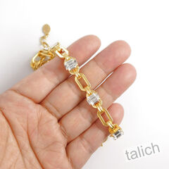 Catherine Popesco Slender Chain Bracelet with Five Small Crystal Stations - product images 5 of 6